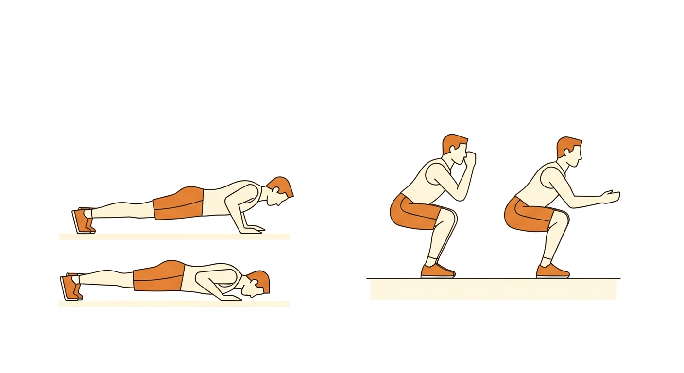 Passo bodyweight workout app illustration